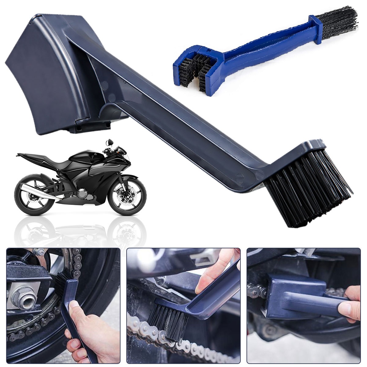 Cyclo Gear - Szczotka do czyszczenia łańcucha motocyklowego i