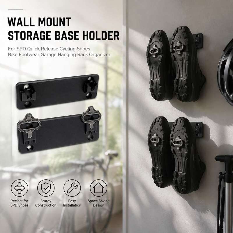 Cycling Gear Organizer Wall - Uchwyt ścienny do przechowywania butów rowerowych