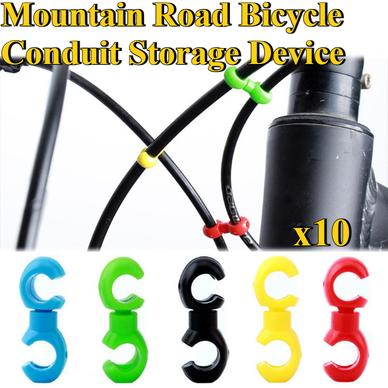 Cyclo Gear - 10 sztuk/zestaw Plastikowe Klipsy do Kabli