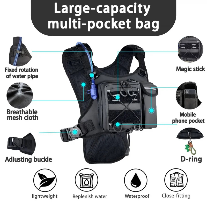 Cycling Gear Vest - ​ Wysokiej jakości taktyczna torba na