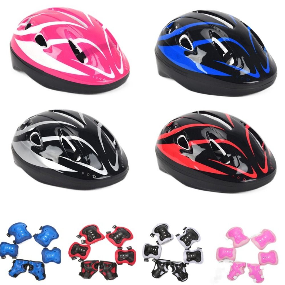 Cycling Gear For Kids - Kask dziecięcy Ochraniacze na kolana Ochraniacze
