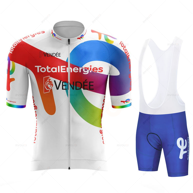 Cycling Gear Clothing - Total Energies Letnia koszulka sportowa na