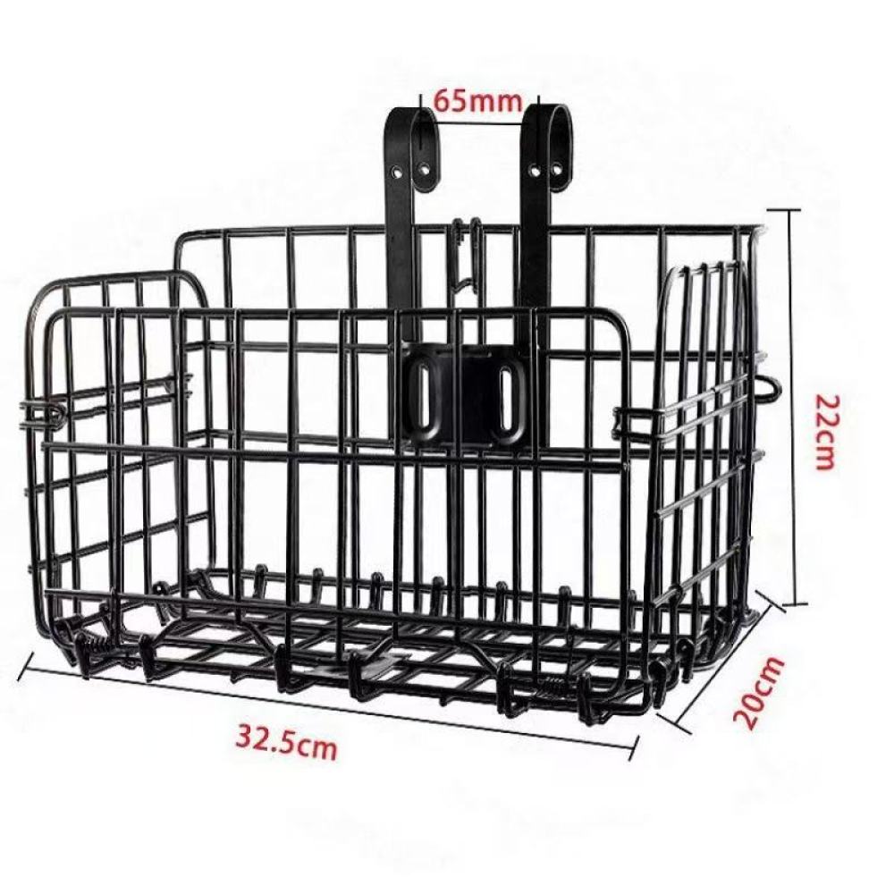 Cycling Gear Box - Duży metalowy koszyk rowerowy o wzmocnionej