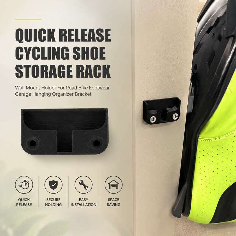 Cycling Gear Organizer Wall - Szybkozłączny uchwyt ścienny na buty rowerowe