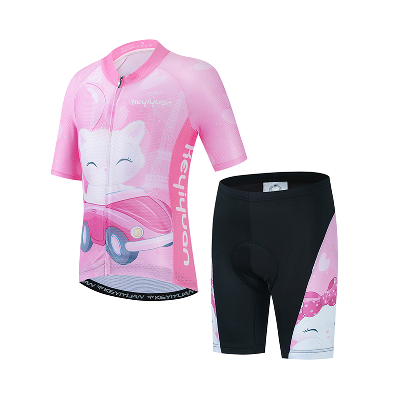 Cycling Gear For Kids - KEYIYUAN dziecięca koszulka kolarska szosowa zestaw