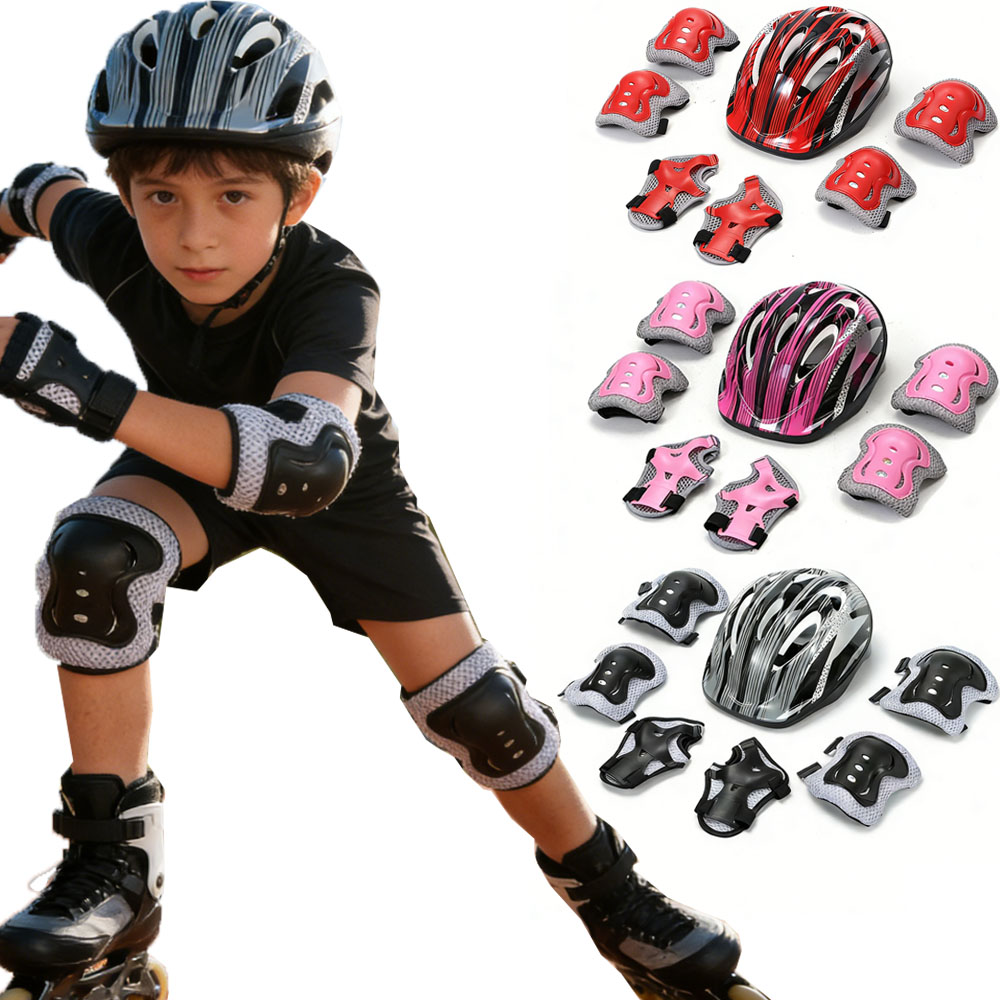 Cycling Gear For Kids - Zestaw ochraniaczy rowerowych dla dzieci, regulowany