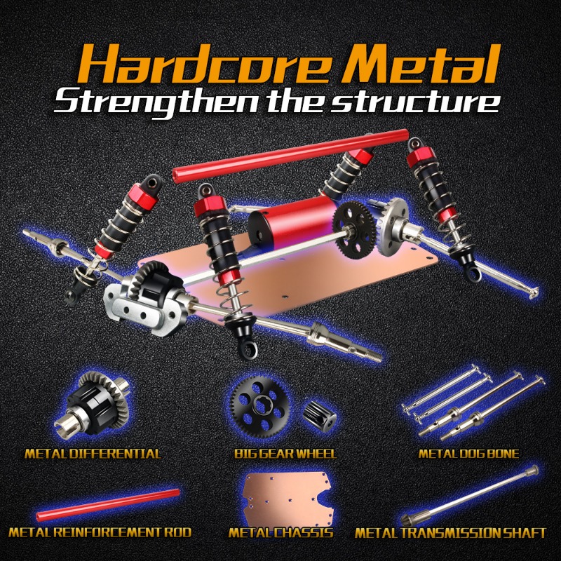 Samochody RC 4WD o prędkości 1 – Cycling Gear Box recenzja i cena