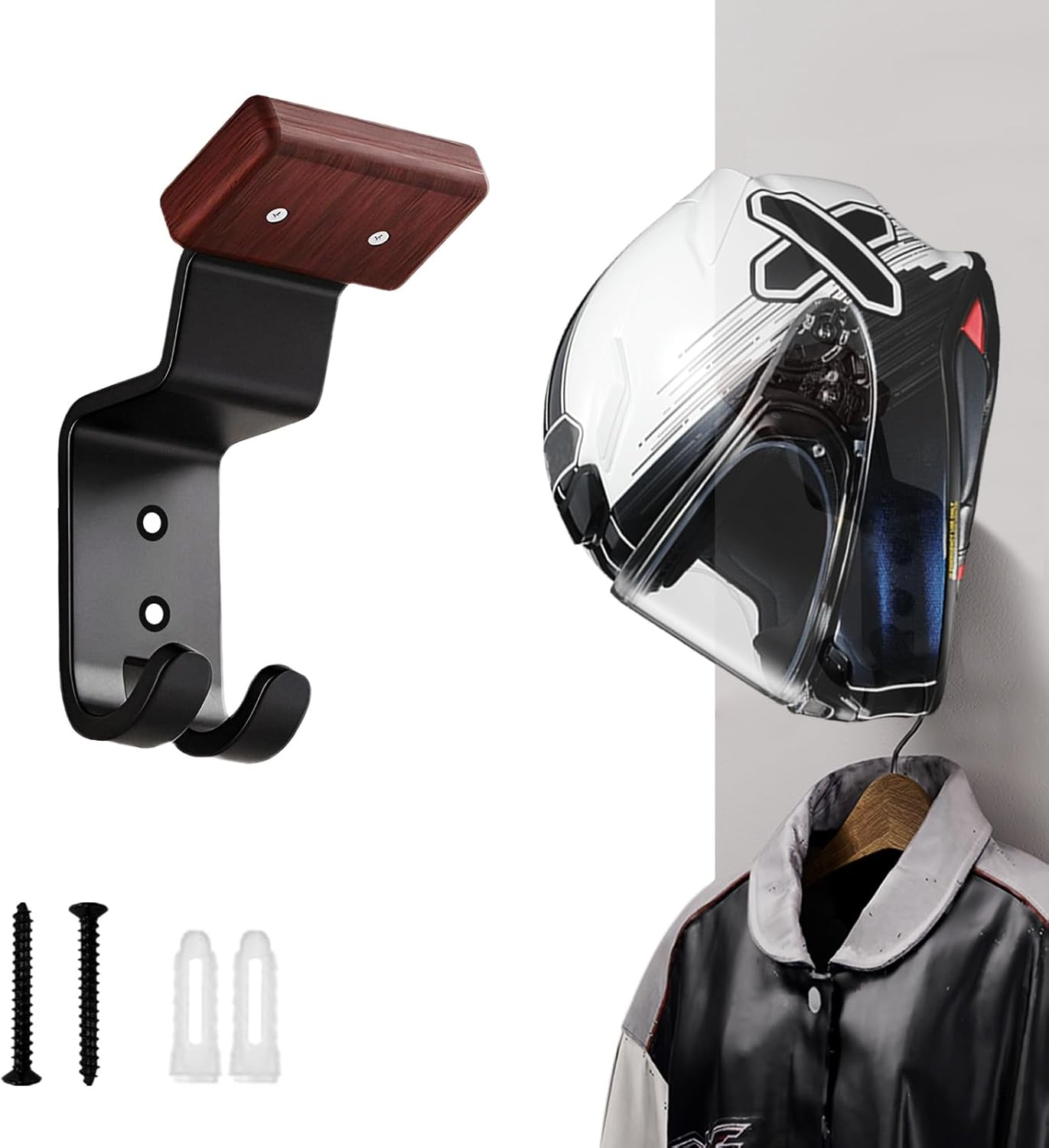Uchwyt ścienny na kask motocyk – Cycling Gear Organizer Wall recenzja i cena